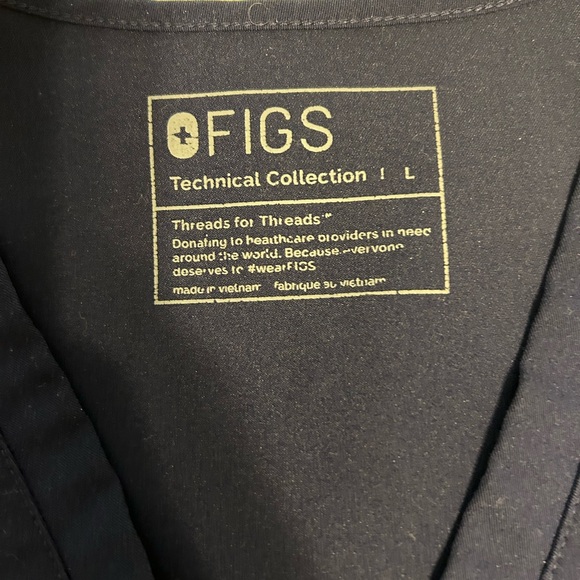 Figs scrub set color navy size large - Picture 7 of 8